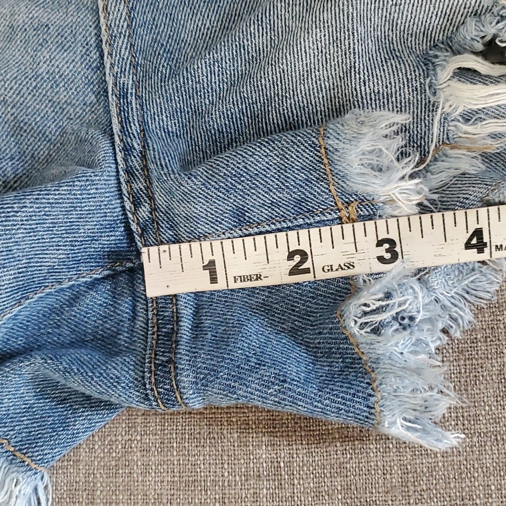 By Rewash women's super high rise mom jeans distressed shorts size 11 - Picture 8 of 10